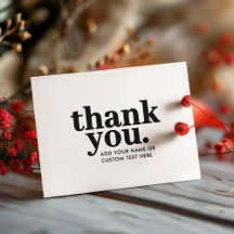 ありがとうカード | レトロ ブラック＆ホワイト