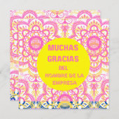 ありがとうカード"muchas gracias" (スペインの) 招待状 (正面/裏面)