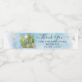 ありがとうガゼボ花は結婚豪華ギフト ペットボトルラベル (シングルラベル)