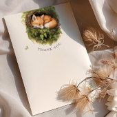 ありがとうキツネウッドランドベイビーシャワー水色