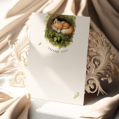 ありがとうキツネウッドランドベイビーシャワー水色