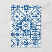 ありがとうギリシャ語Bougainvilleaディスコ赤ちゃんシャワー エンクロージャーカード (裏面)