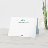 ありがとうグリーティングカード：楽園の鳥 サンキューカード (裏面)