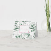 ありがとうグリーンチャイノジュリー折り畳みカード サンキューカード (正面)