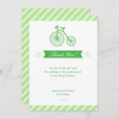 ありがとうグレン赤ちゃんシャワーカード 招待状 (正面/裏面)