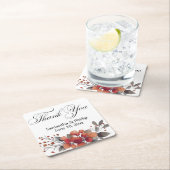 ありがとうコースター結婚式の引き出物 スクエアペーパーコースター (インサイチュ)