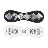 ありがとうコーチカスタム、6枚の写真とチームメイトの名前 野球ボール (パネル)