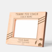 ありがとうコーチ選手の名前チームスポーツ レーザー彫刻フレーム (左)