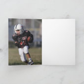 ありがとうコーチ黄色のサッカー選手のフォトカード サンキューカード (内部)