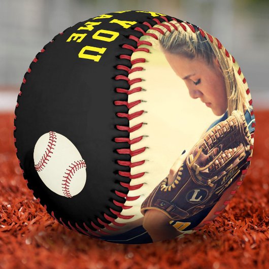 ありがとうコーチ黒いチーム名番号写真Softb ソフトボール