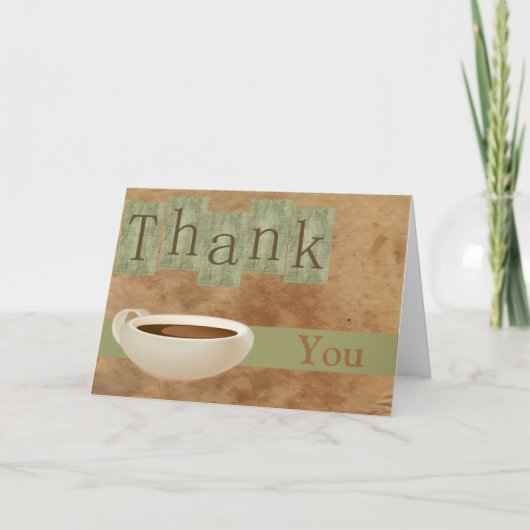 ありがとうコーヒーカップ サンキューカード (正面)