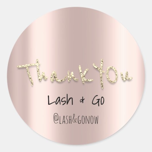 ありがとうゴールドスイート16周年ウェディングギフト ローズ ラウンドシール (正面)