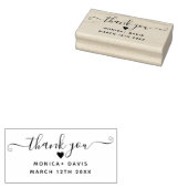 ありがとうシックシンプルな結婚ゴム印 ラバースタンプ (押印)