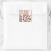 ありがとうショッピングバラドライブ20%オフのドライブ スクエアシール (バッグ)