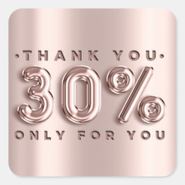 ありがとうショッピングバラドライブ30%オフモダン スクエアシール