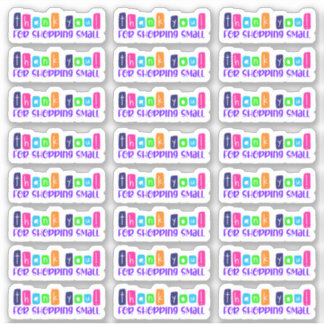 ありがとうショッピング小さなビニールシール シール