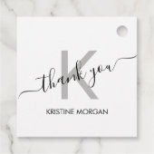 ありがとうシルバーグモノグラムのスクリプト フェイバータグ (裏面)