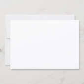 ありがとうシンプルな手書きの結婚式のくすんだ写真 ノートカード (裏面)
