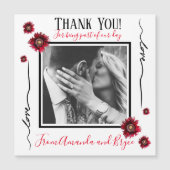 ありがとうシンプル赤いケシ (正面)