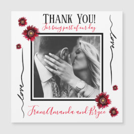 ありがとうシンプル赤いケシ