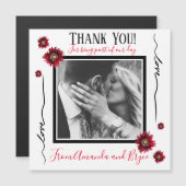 ありがとうシンプル赤いケシ (正面/裏面)