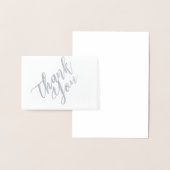 ありがとうスクリプトミニ(3.5"x5")フォイルカード 箔カード (ディスプレー)