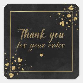 ありがとうスティーカー スクエアシール