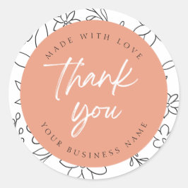 ありがとうステッカー ラウンドシール
