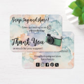 ありがとうスナップ、ラベル&共有ソーシャルメディアカード (デスク)