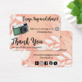 ありがとうスナップ、ラベル&共有ソーシャルメディアカード (デスク)