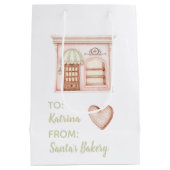 ありがとうスノーマンギフトバッグ ミディアムペーパーバッグ (裏面)