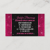 ありがとうスパークルグリッツきらきら光るジュエリー 名刺 (裏面)