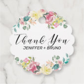 ありがとうタイポグラフィカラフル花束 フェイバータグ (裏面)