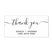 ありがとうタイポグラフィスクリプトchic シンプル結婚's ラバースタンプ (インプリント)