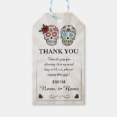 ありがとうタグ砂糖skulls好意タグウェディング ギフトタグ (正面)