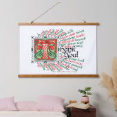 ありがとうタペストリー 吊り下げ型タペストリー (寝室)