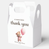 ありがとうテディベアーガールベビーシャワー フェイバーボックス (オープン)