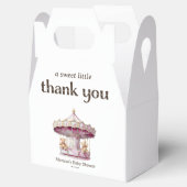 ありがとうテディベアーツイン女の子ベビーシャワー フェイバーボックス (オープン)