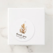 ありがとうテディベア男女兼用ベビーシャワー フェイバータグ (インサイチュ)