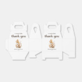 ありがとうテディベア男女兼用ベビーシャワー フェイバーボックス (折り畳みなし)