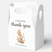 ありがとうテディベア男女兼用ベビーシャワー フェイバーボックス (オープン)