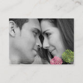 ありがとうテーブル座席表ピンクグリーン開花 プレイスカード (裏面)