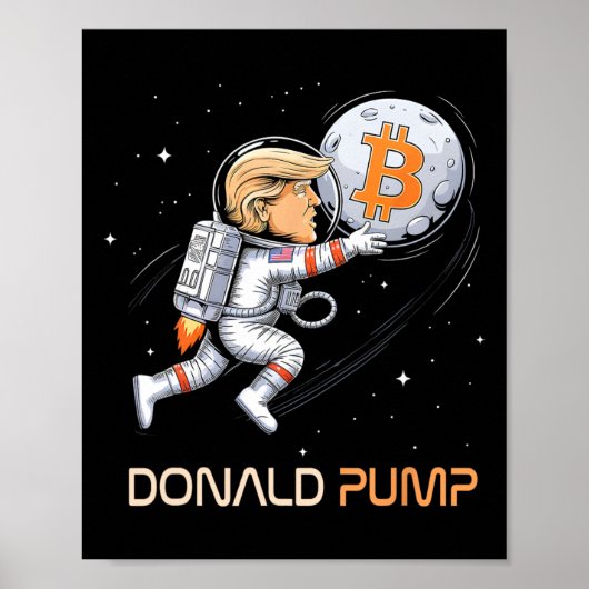ありがとうトランプBitcoin Donald Pump Crypto Bull Pr ポスター (正面)