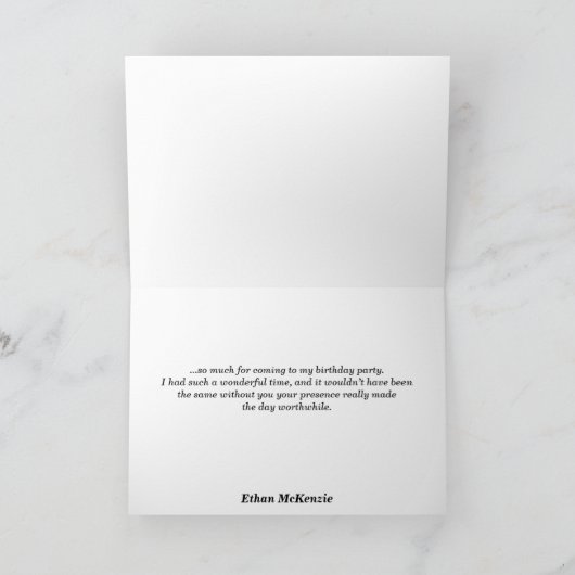 ありがとうドラゴン サンキューカード (内部)