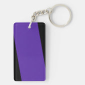 ありがとうナス紫シンプルのミニマリスト キーホルダー (裏面)