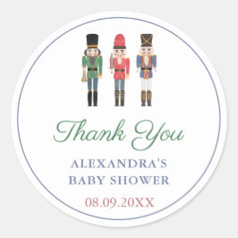 ありがとうナツクラッカーバレエおもちゃ兵士の休日 ラウンドシール