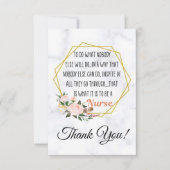 ありがとうナースカード-ナース日-ナース週表 サンキューカード (正面)