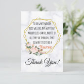 ありがとうナースカード-ナース日-ナース週表 サンキューカード (スタンド正面)