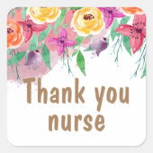 ありがとうナース感謝ギフト スクエアシール (正面)