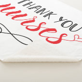 ありがとうナース|おもしろいフォント シェルパブランケット (3/4)